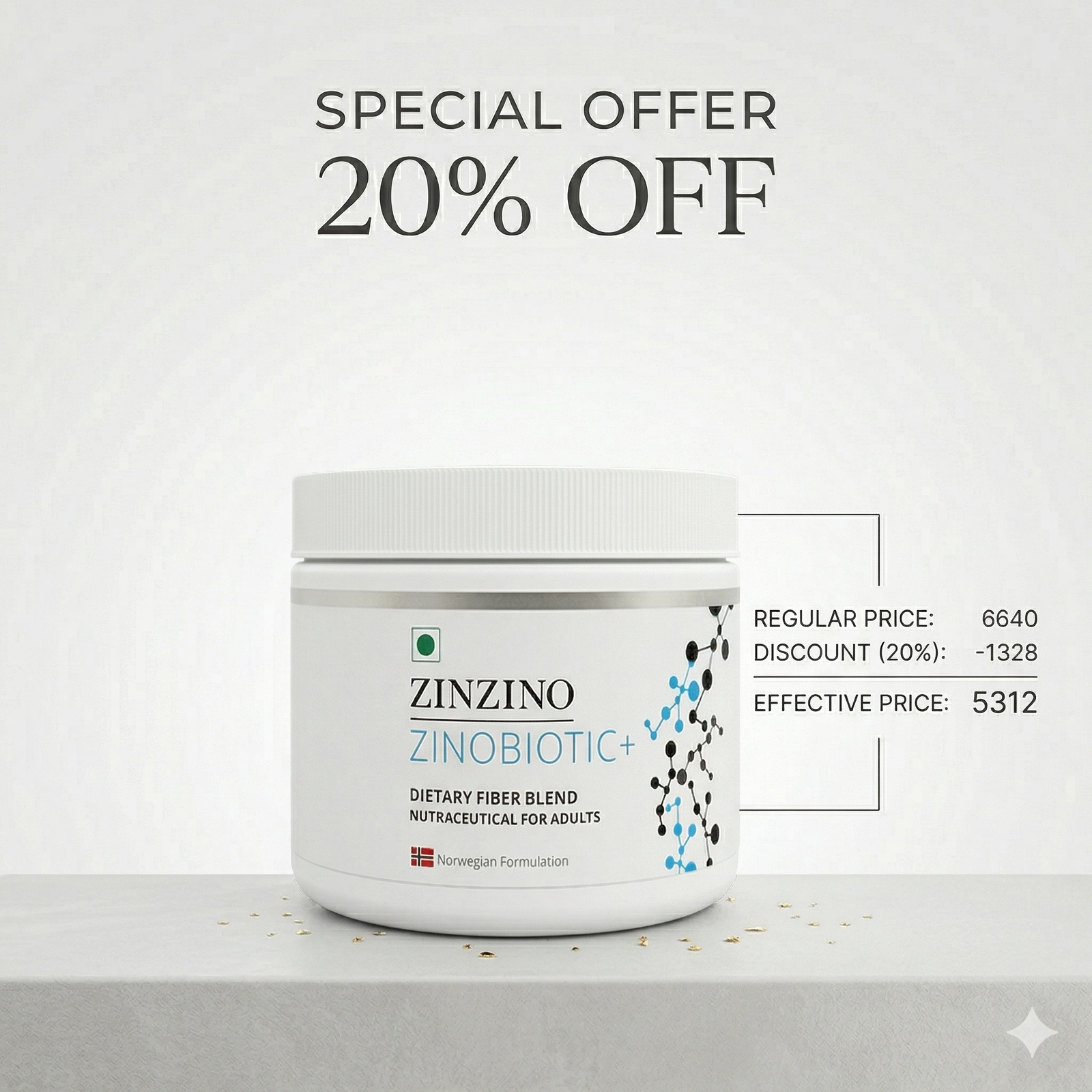 ZinZino ZinoBiotic+ 180gm
